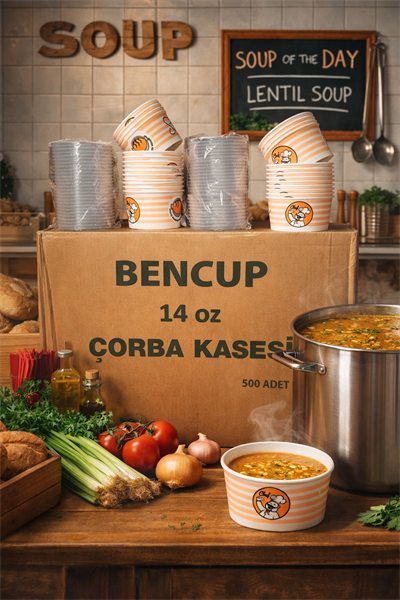 Bencup 14 Oz Çorba Kasesi 500lü