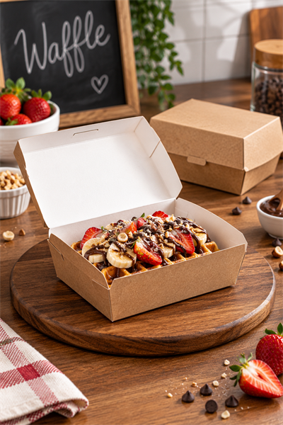 Amerikan Bristol Lüx Waffle Kutusu Küçük 50li
