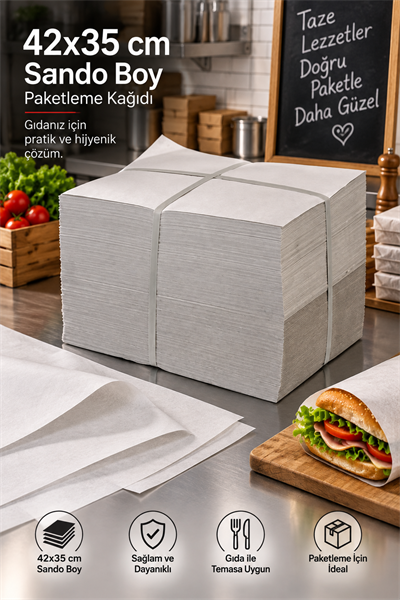 42x35 cm Sando Boy Paketleme Kağıdı 25 KG