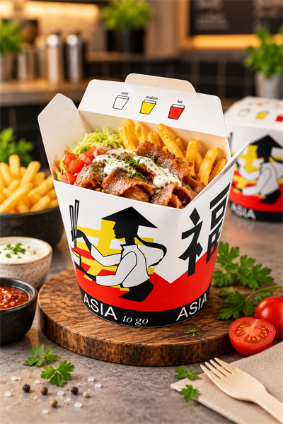 Yemek Kutusu Doner Box 16 Oz Baskılı
