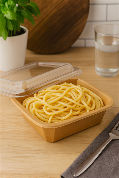 750 cc Kare Kraft Salata Kasesi 300lü