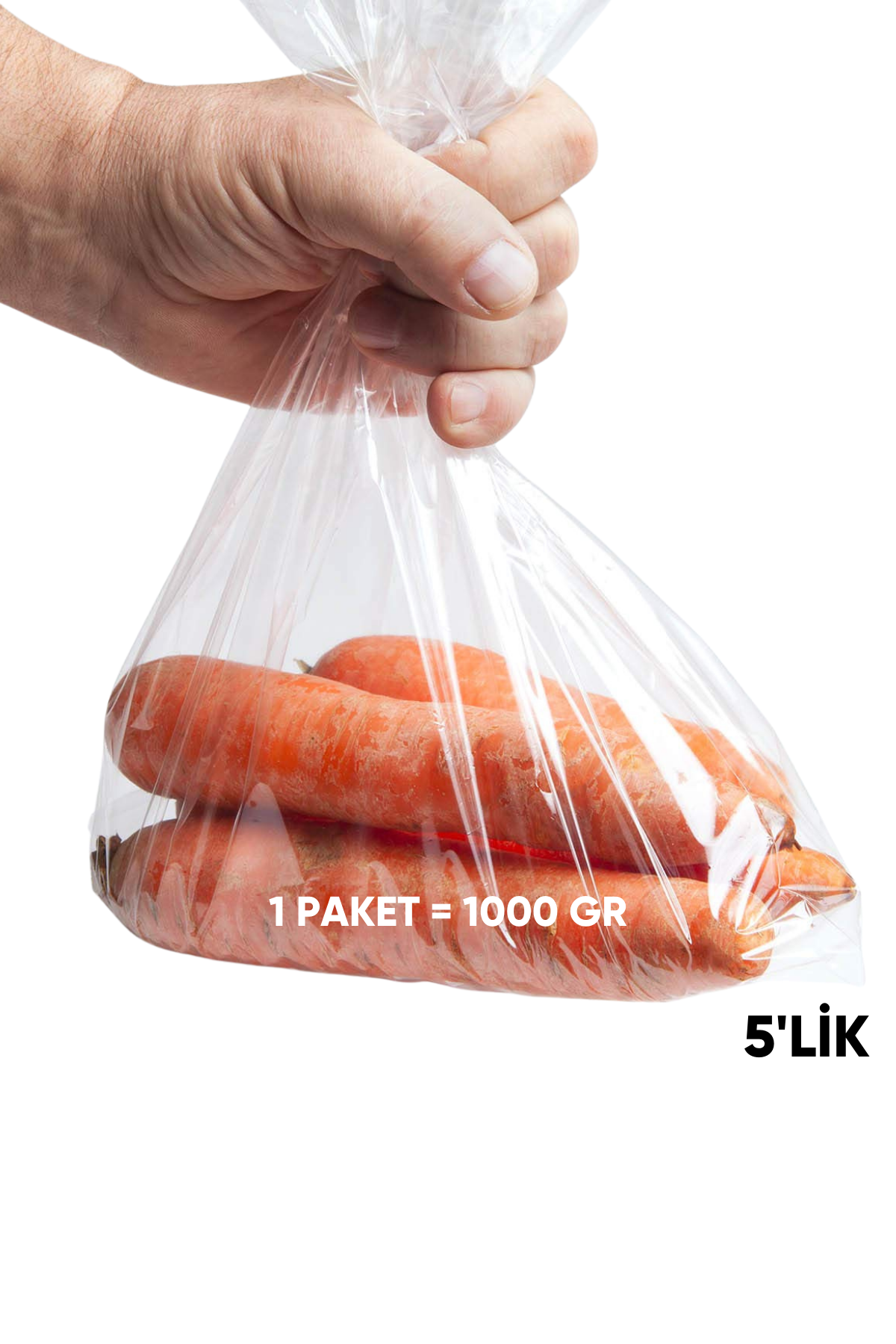 5'lik Bakkaliye Torbası 30x52 cm 1 KG