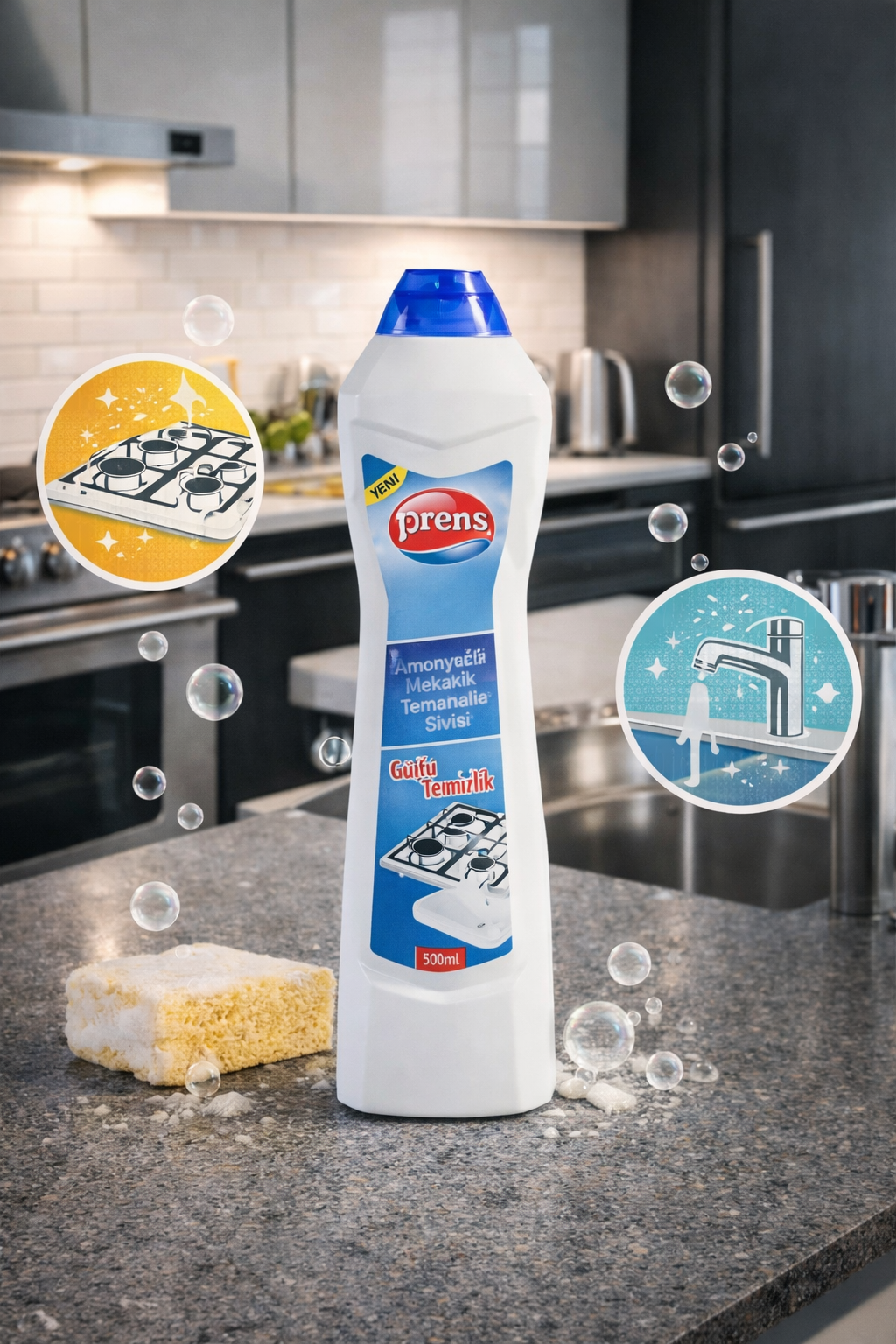 Prens Mekanik Temizleme Sıvısı Amonyaklı 500 ml