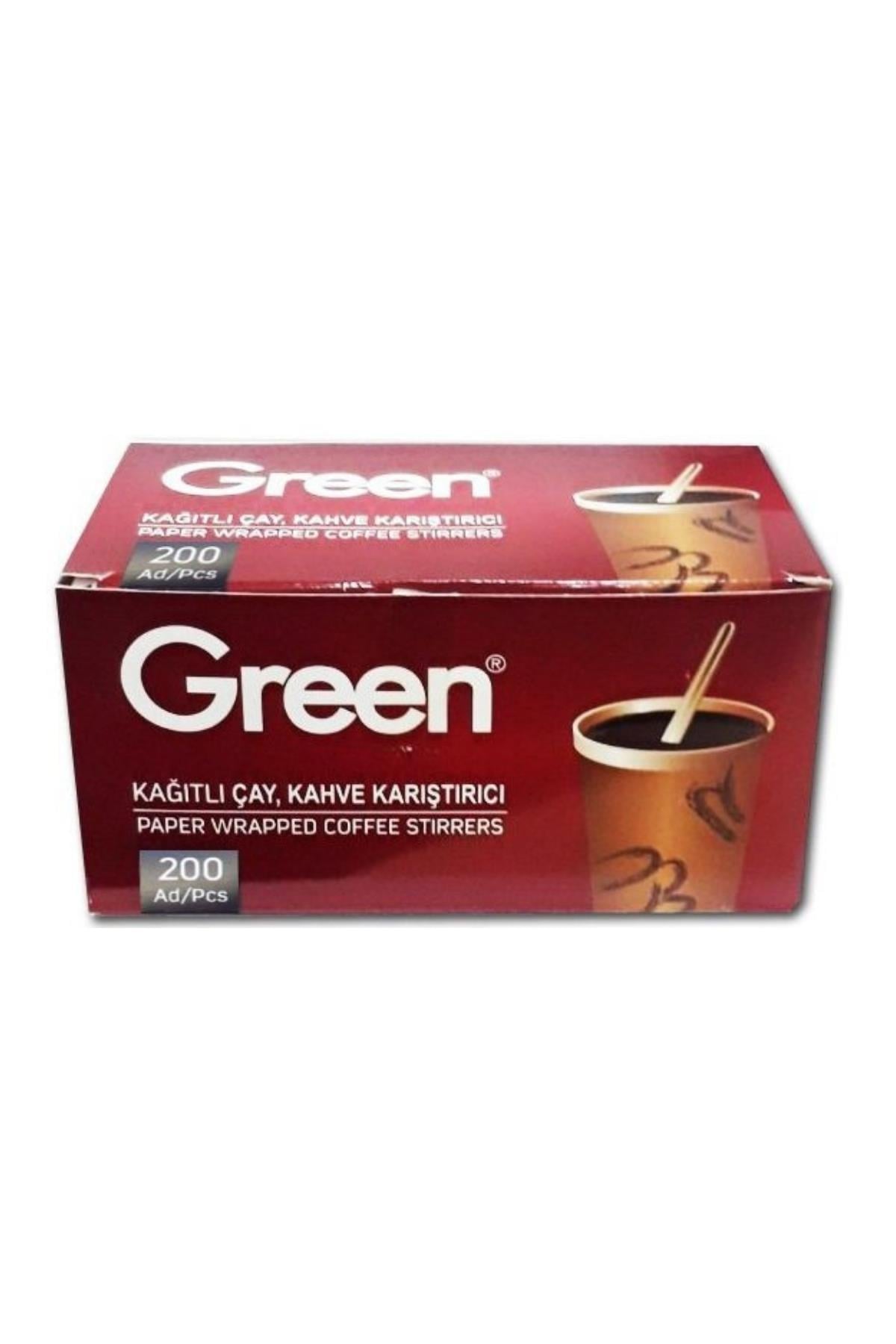Green Kağıtlı Tahta Karıştırıcı 200'lü