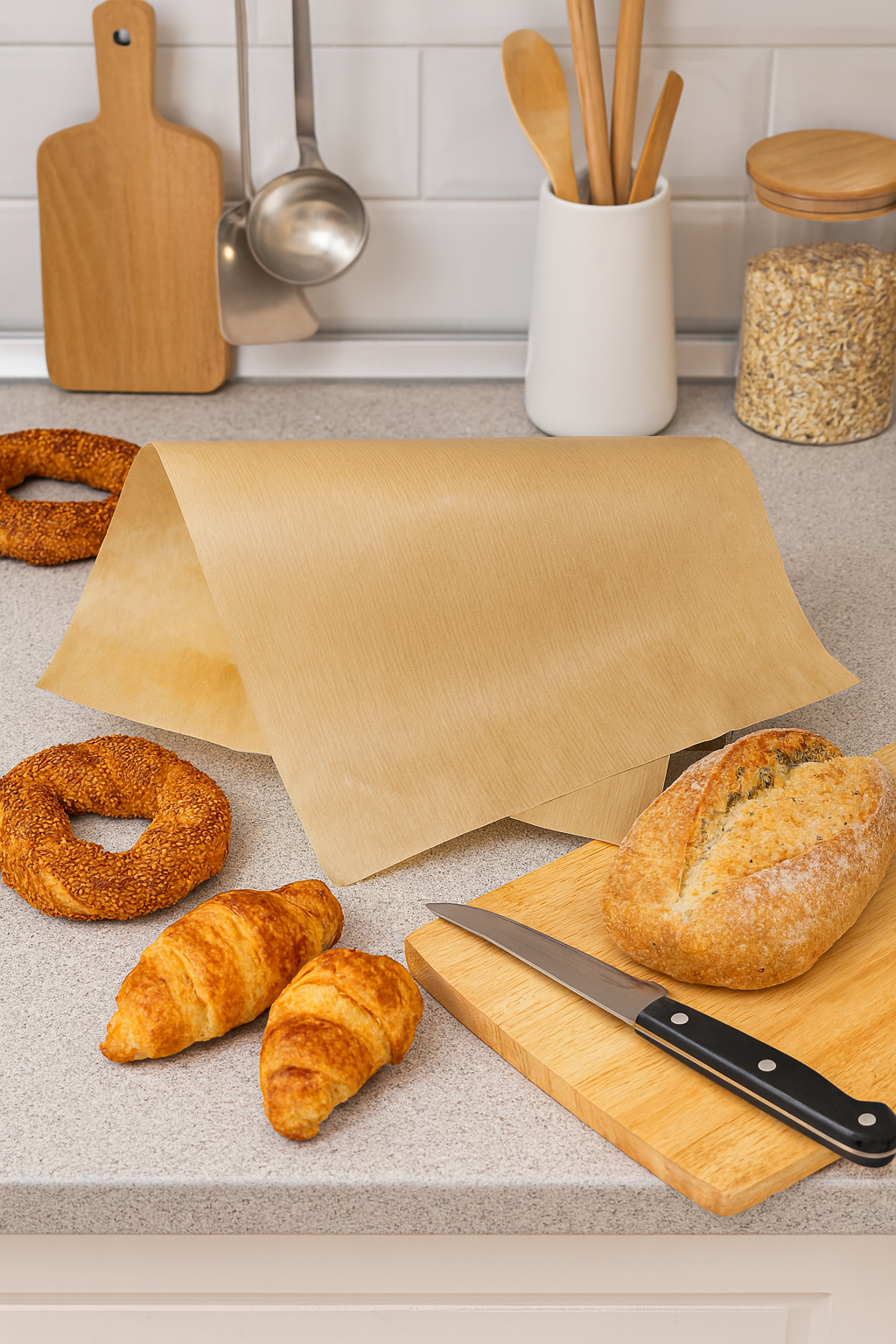 Naturel Kraft Yağlı Kağıt 35x50 5 KG Pişirme Kağıdı