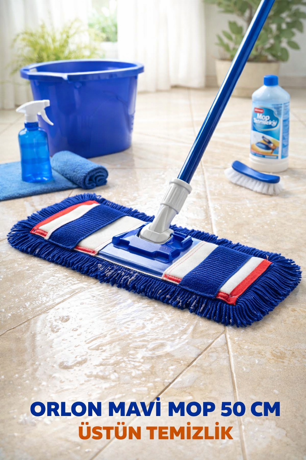 Orlon Mavi Mop 50 cm
