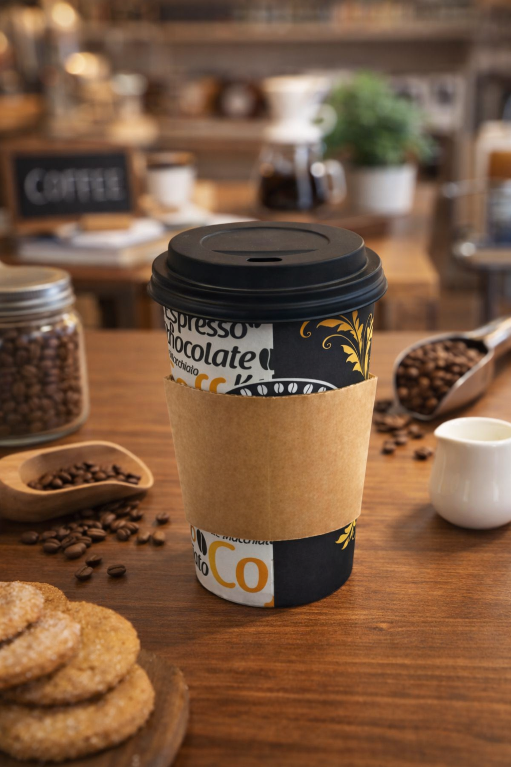 12 oz Sleeve Karton Bardak Tutucu 25'li