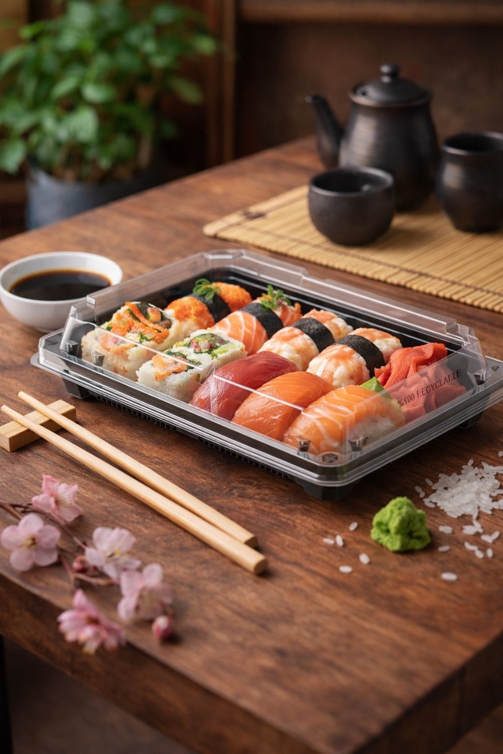 Dipack 90 x 216 mm Sushi Kabı 400'lü