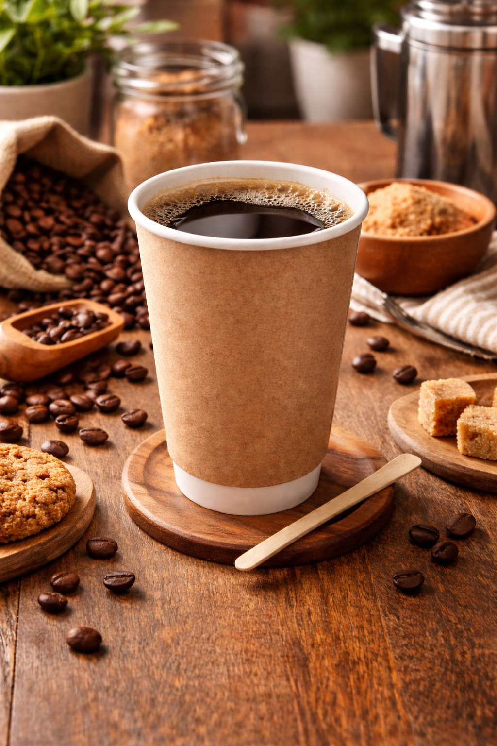 14 oz Kraft Double Wall Bardak 25'li