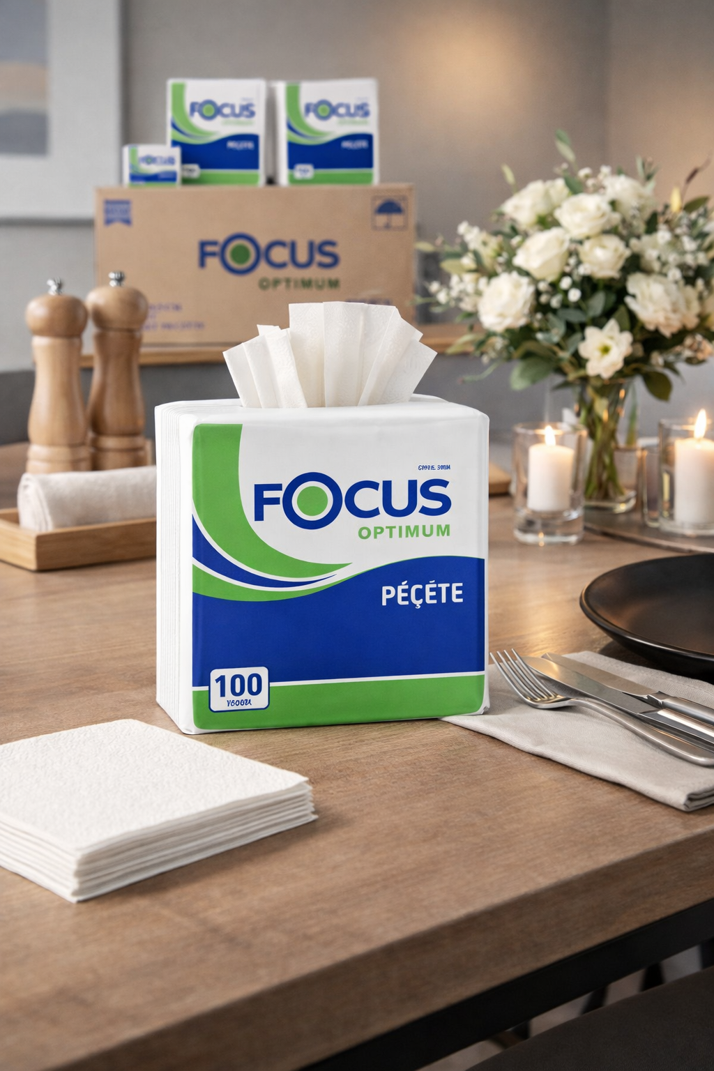 Focus Kare Peçete 100'lü