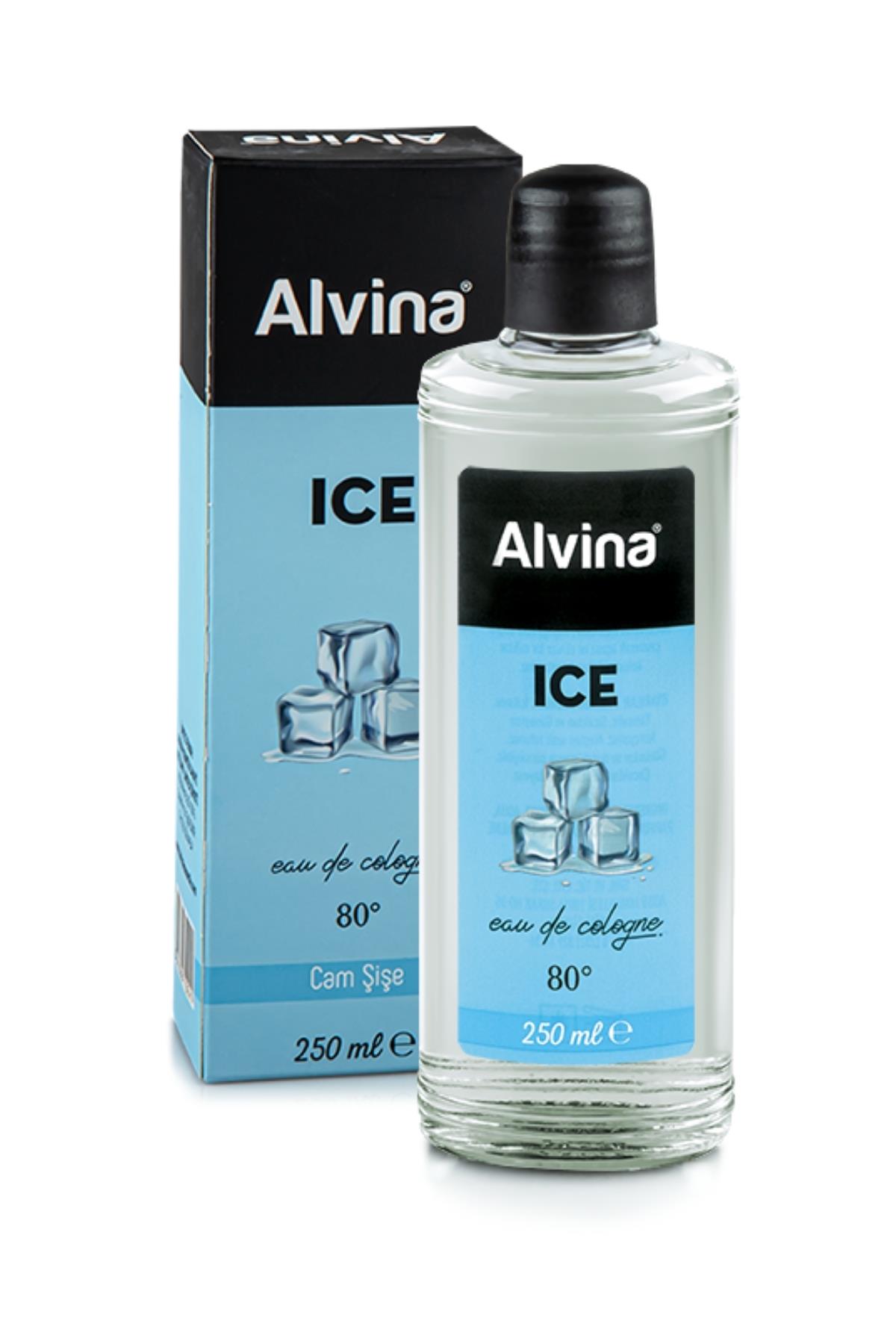 Alvina 80 Derece Cam Şişe İce Kolonya 250 ml