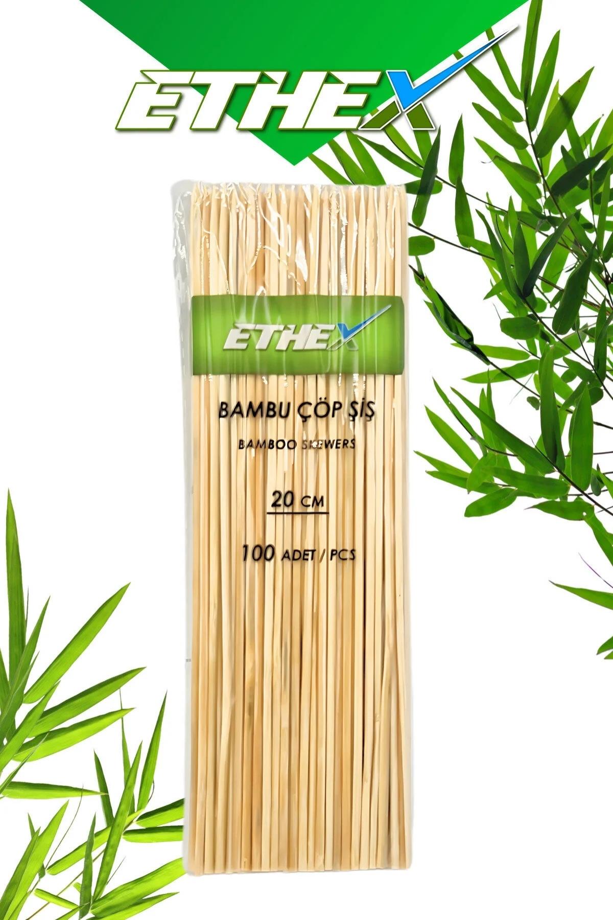 Ethex 20 cm Bambu Çöp Şiş 100'lü