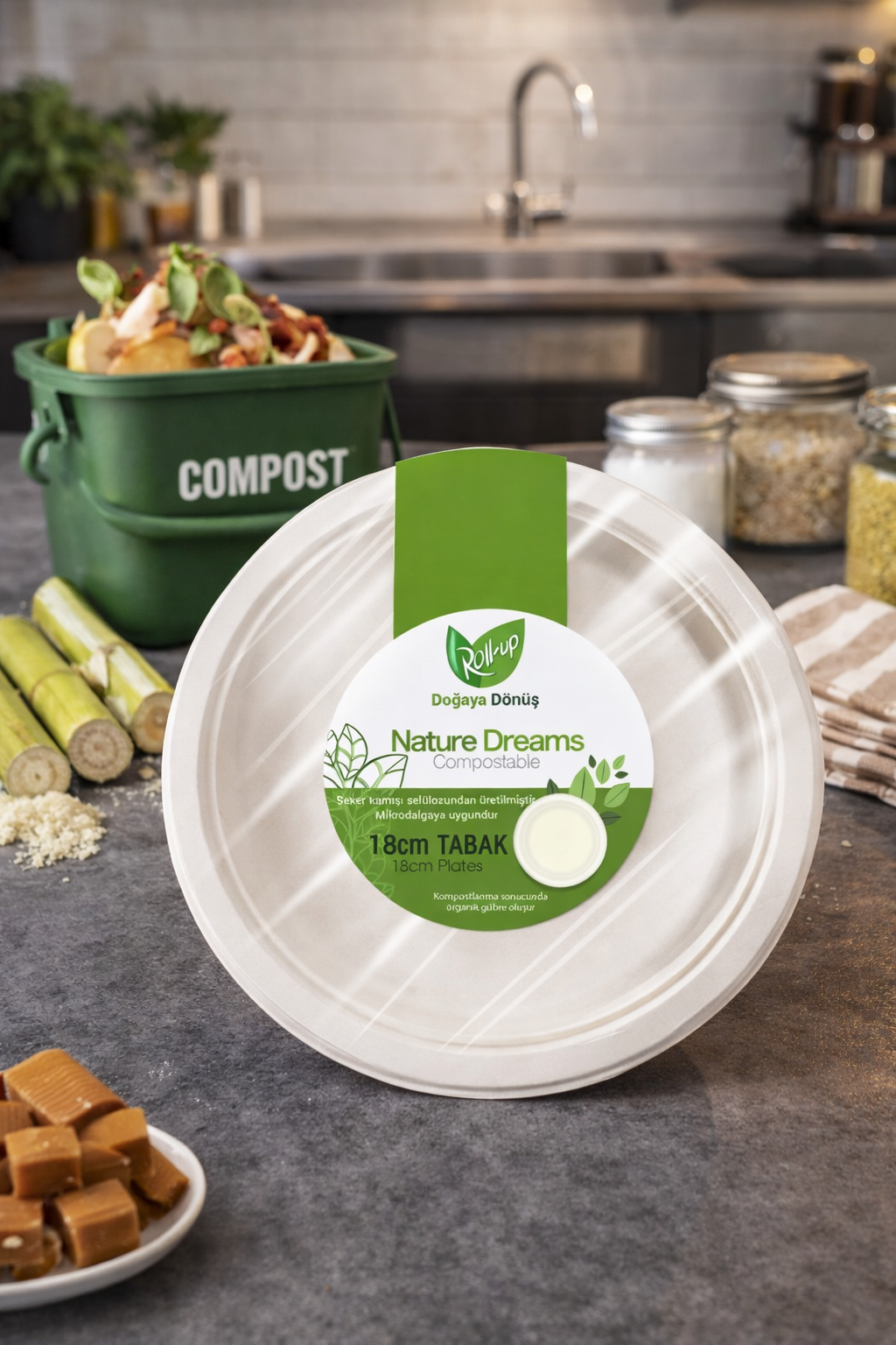 Roll-Up Nature Dreams 18 cm Bambu Tabak 25 Adet