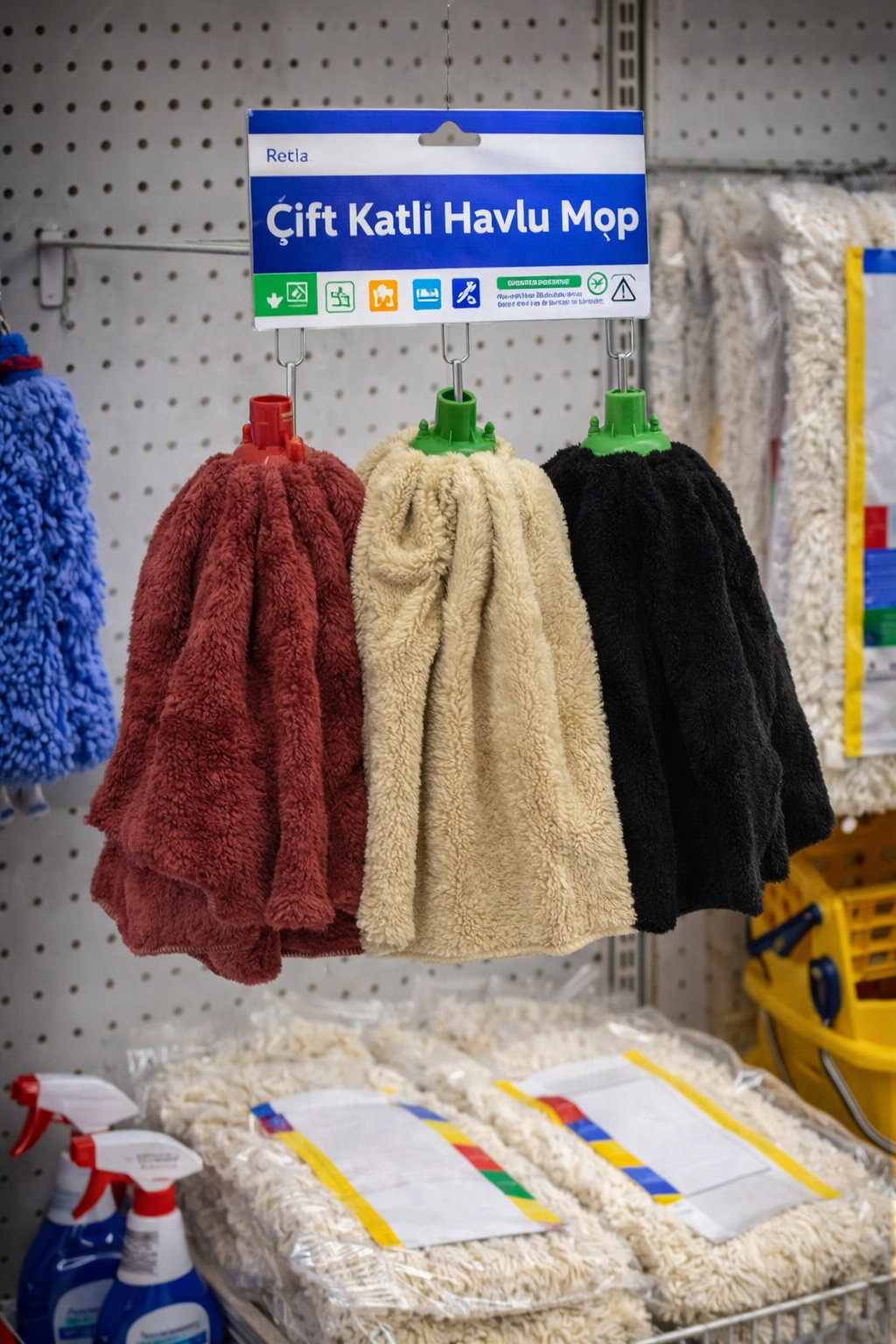 Çift Katlı Havlu Mop
