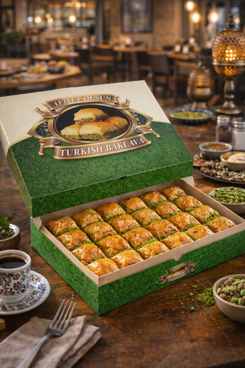 1000 gr Baklava Kutusu 100'lü