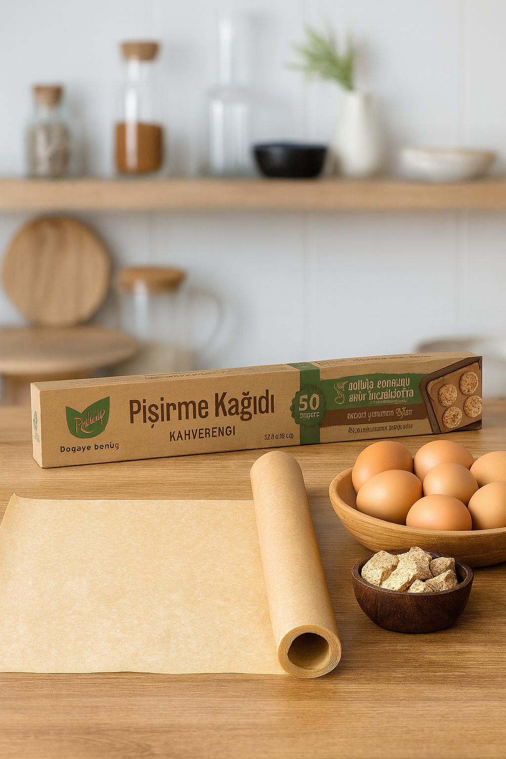 Roll-up Kraft Pişirme Kağıdı 37 cm 50 mt