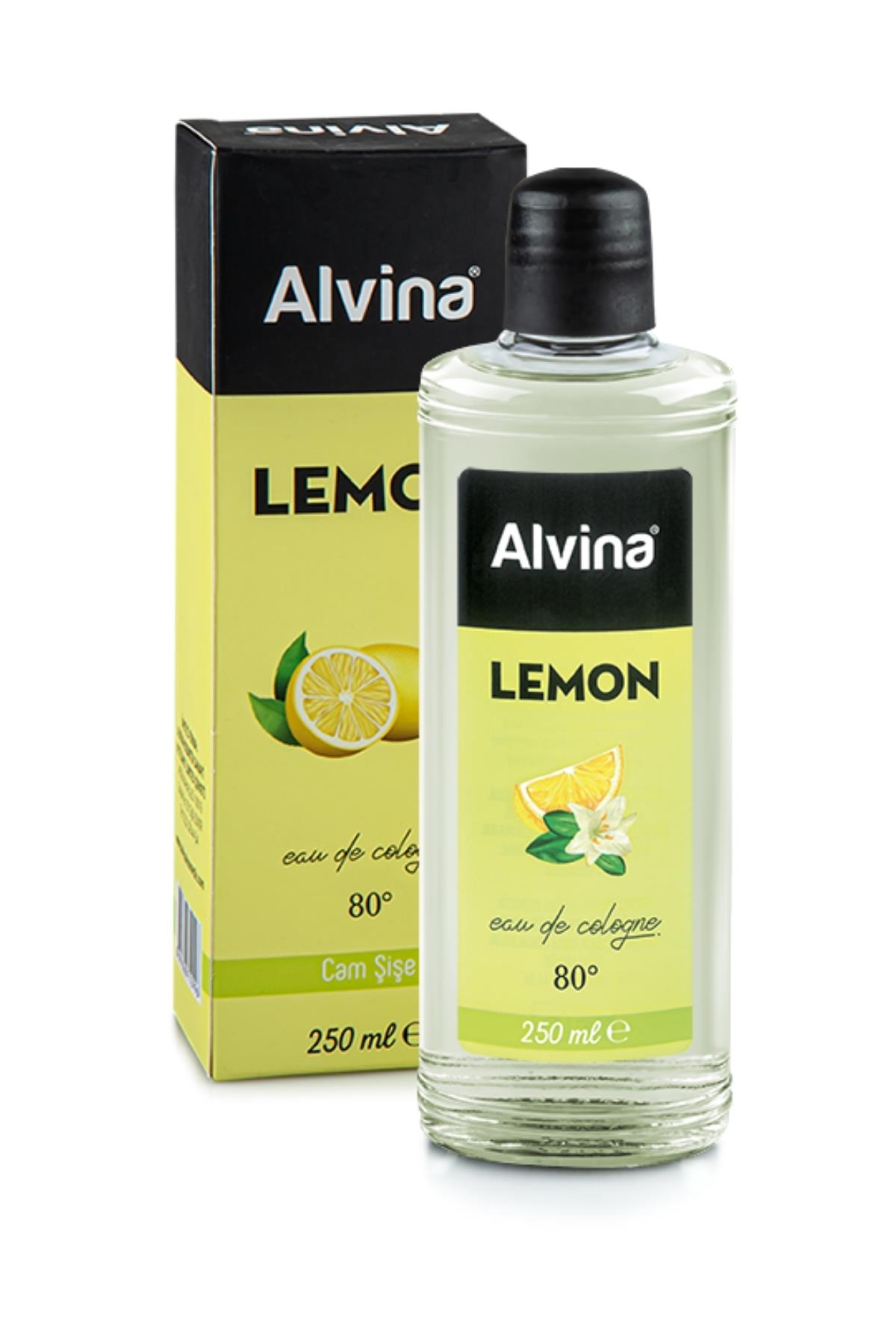Alvina 80 Derece Cam Şişe Limon Kolonya 250 ml