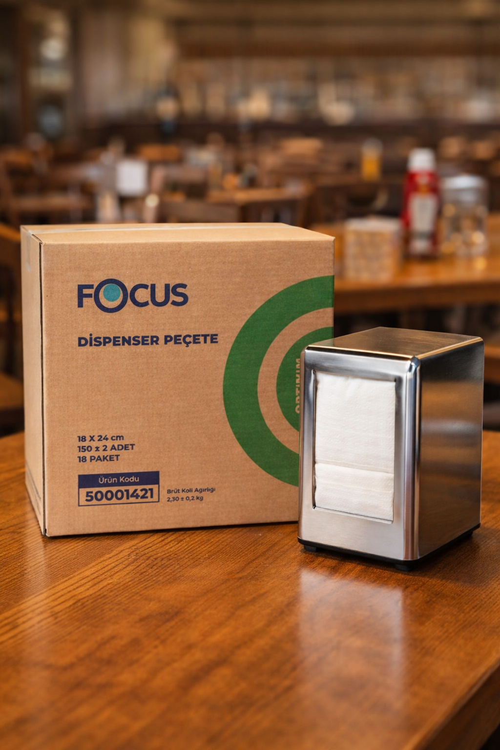 Focus Dispenser Peçete 150'li 18 Paket