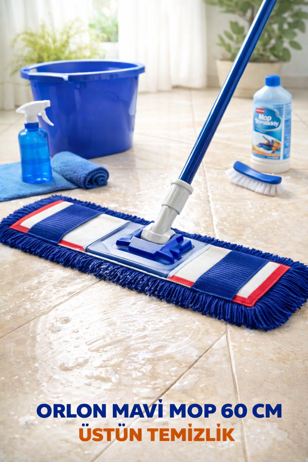 Orlon Mavi Mop 60 cm