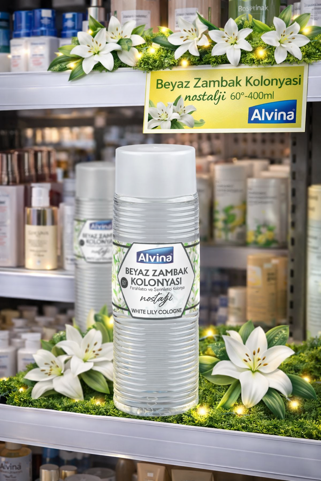 Alvina 60 Derece Beyaz Zambak Kolonyası 400 ml