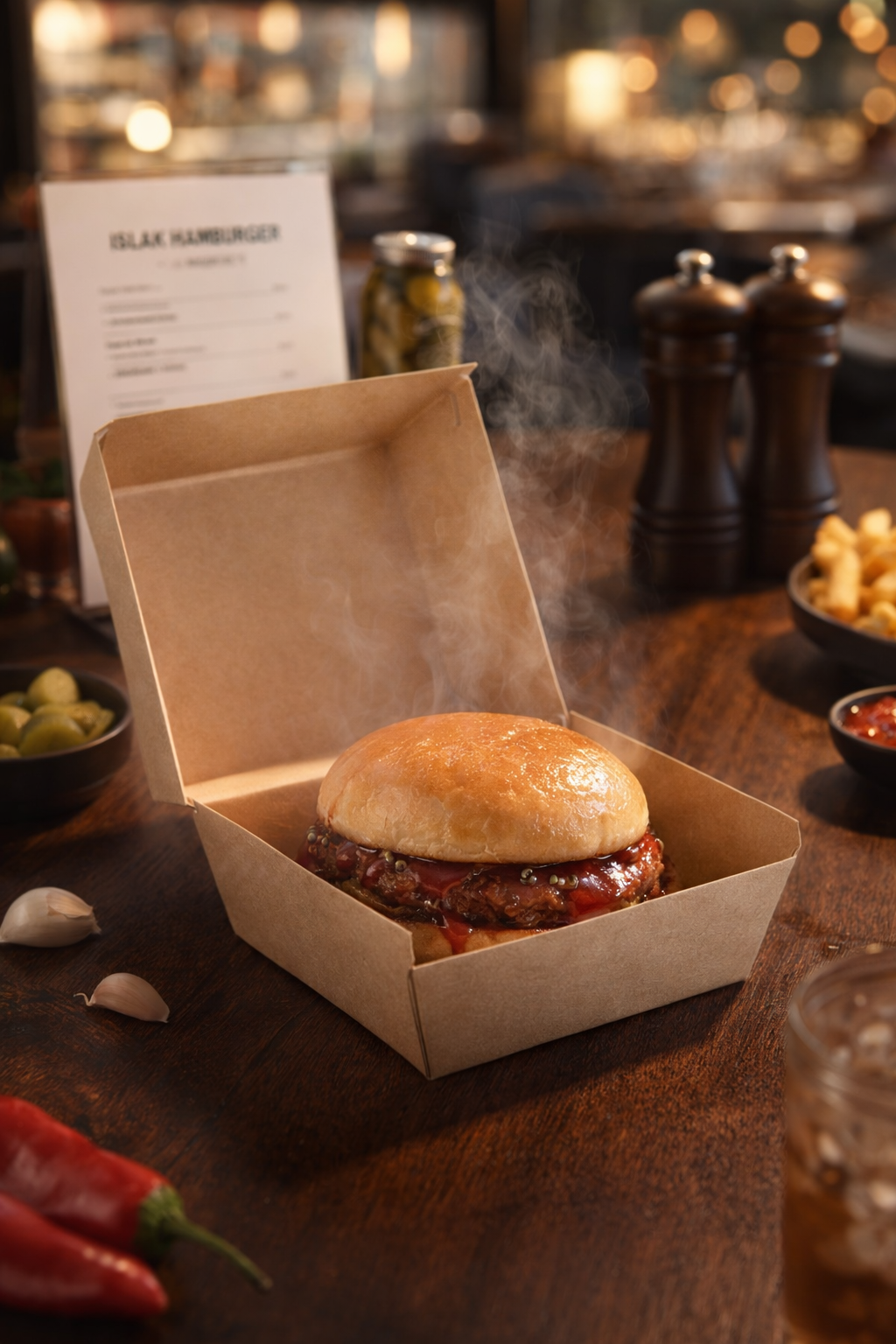 Kraft Islak Hamburger Kutusu