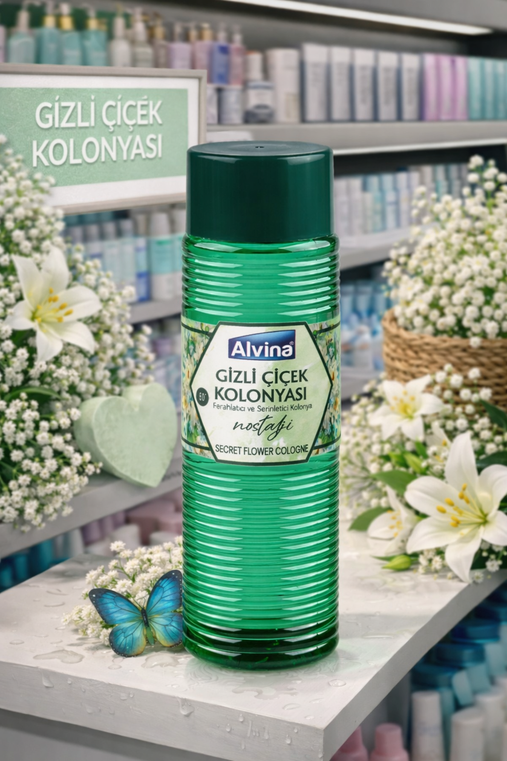 Alvina 60 Derece Gizli Çiçek Kolonyası 400 ml