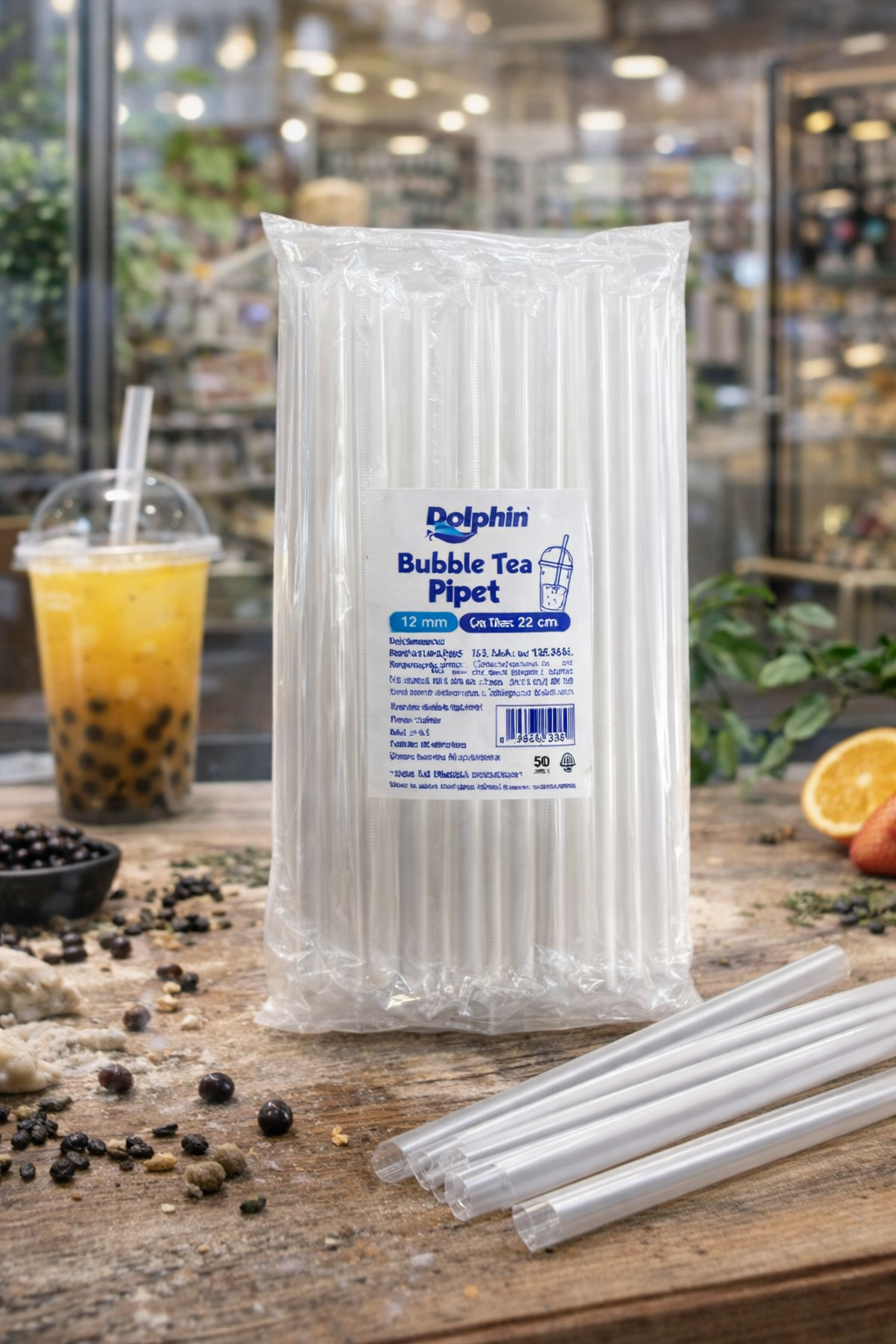 Bubble Tea Pipet 12 mm 22 cm 50'li