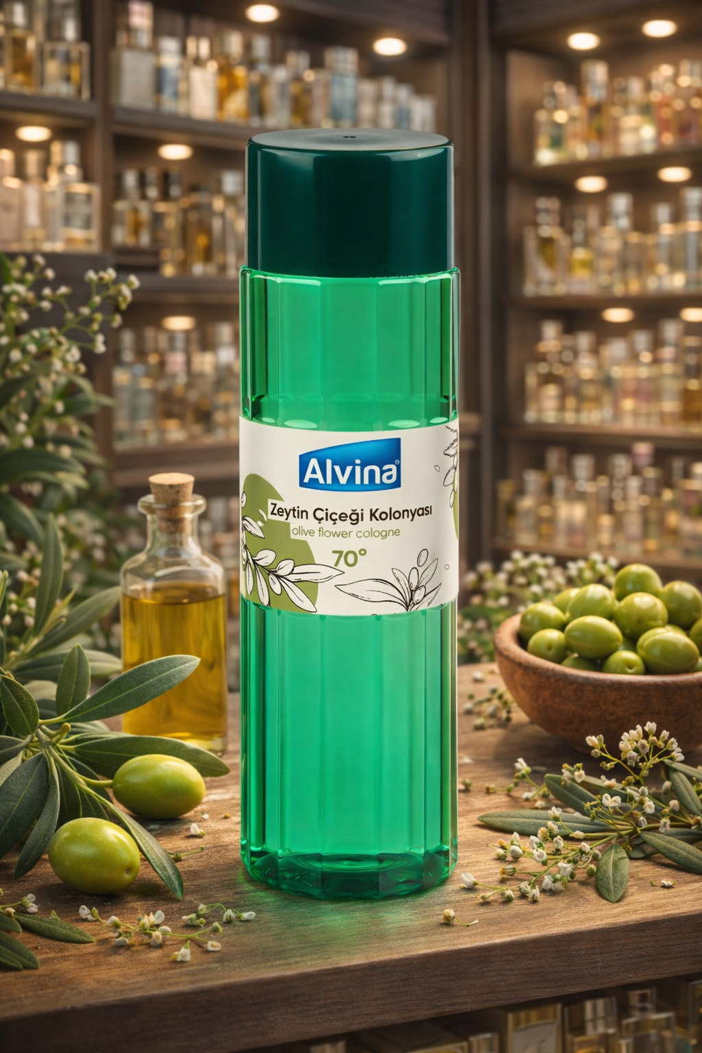 Alvina 70 Derece Zeytin Çiçeği Kolonyası 400 ml