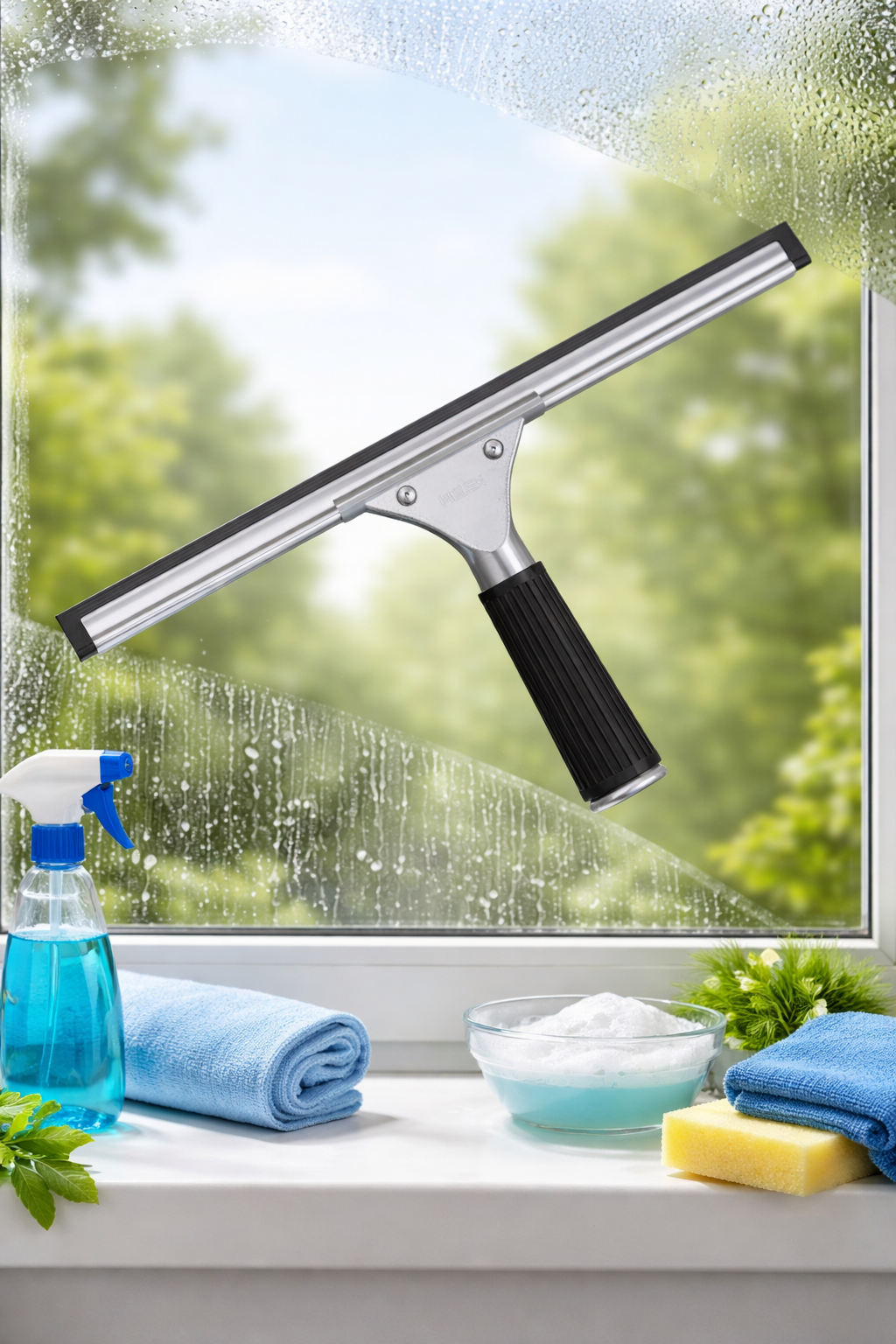 Paslanmaz Çelik Metal Camsil 35 cm