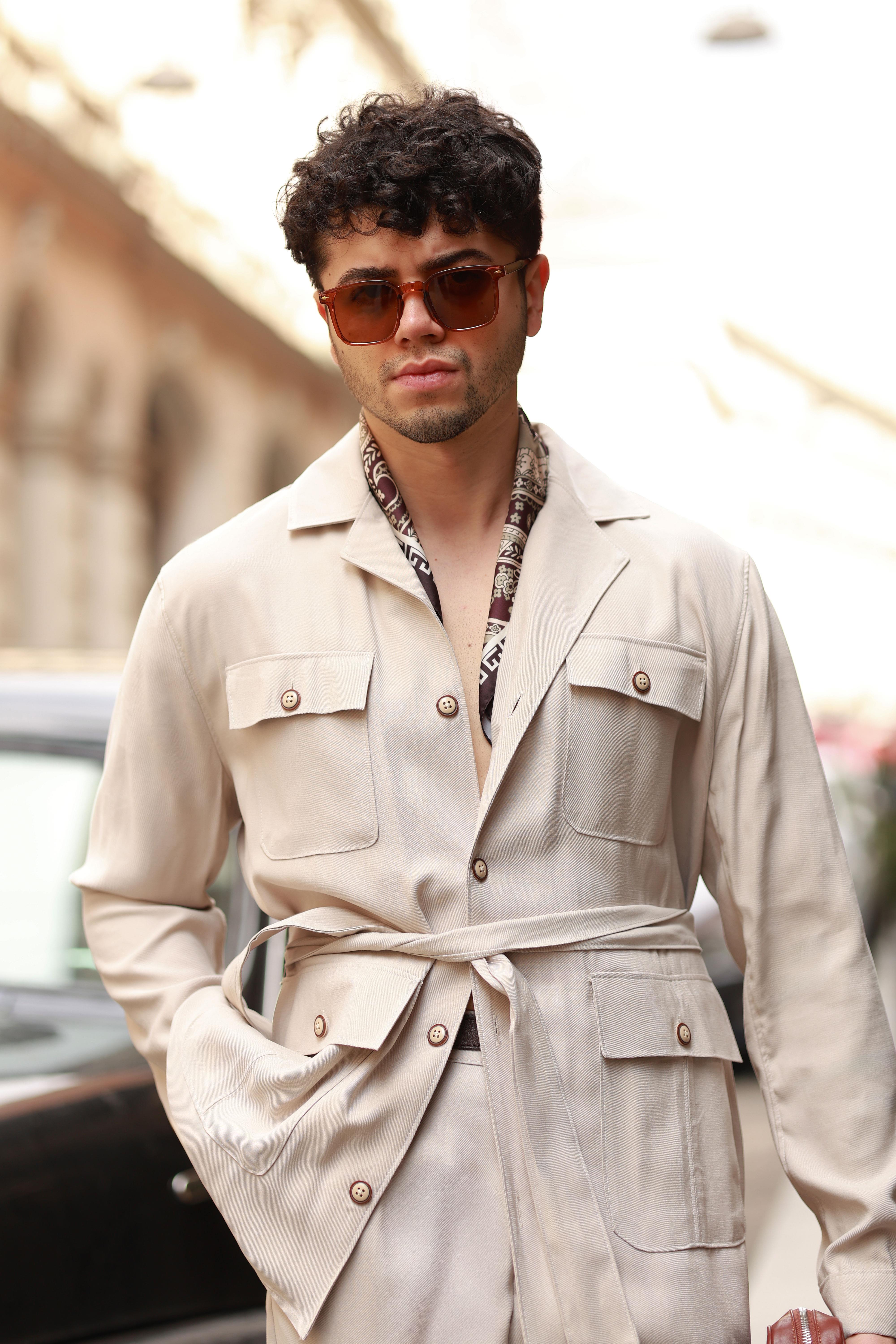 Premium Kalite Bej Oversize %100 Pamuk Tensel Takım