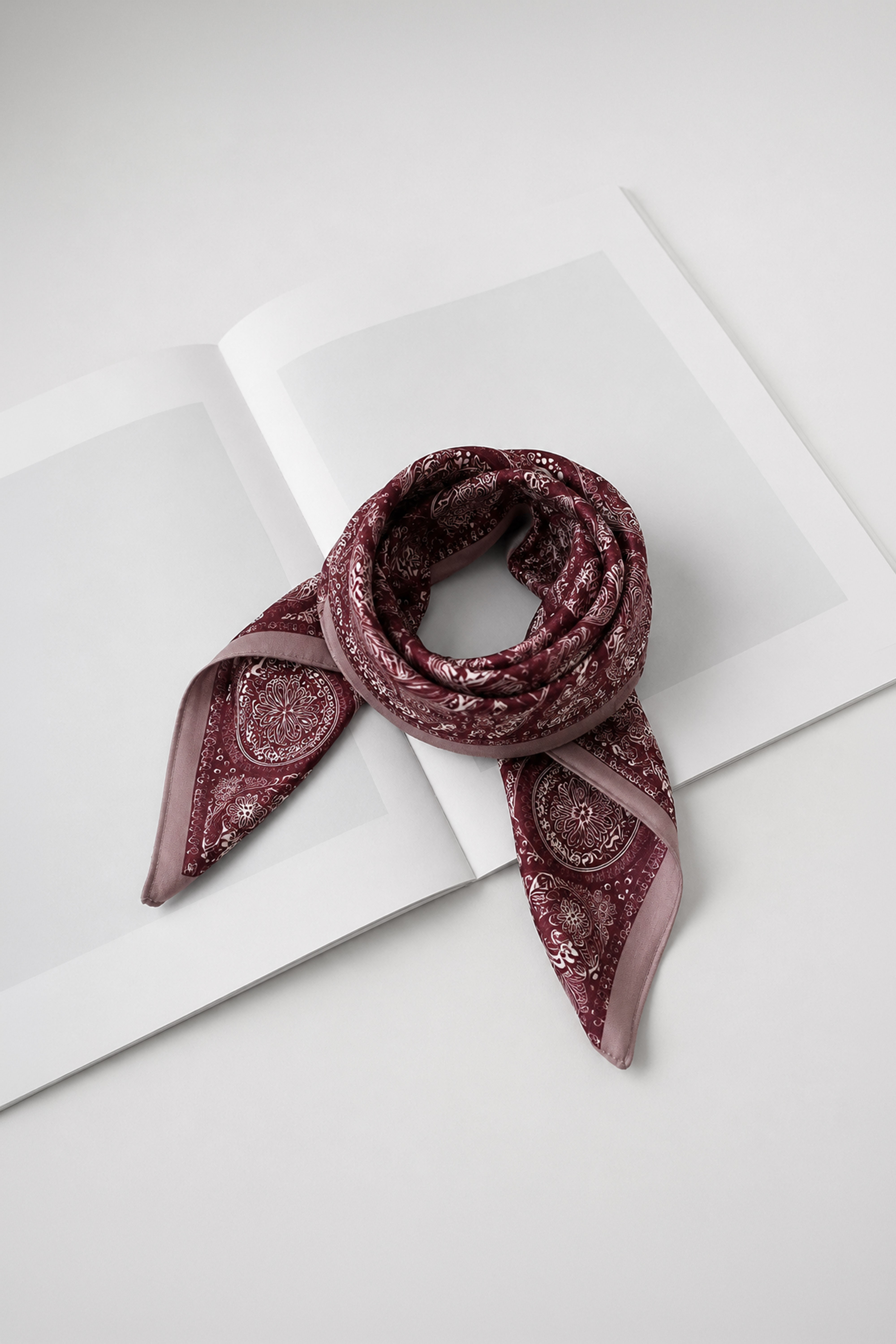 Bordo Etnik Desen Fular