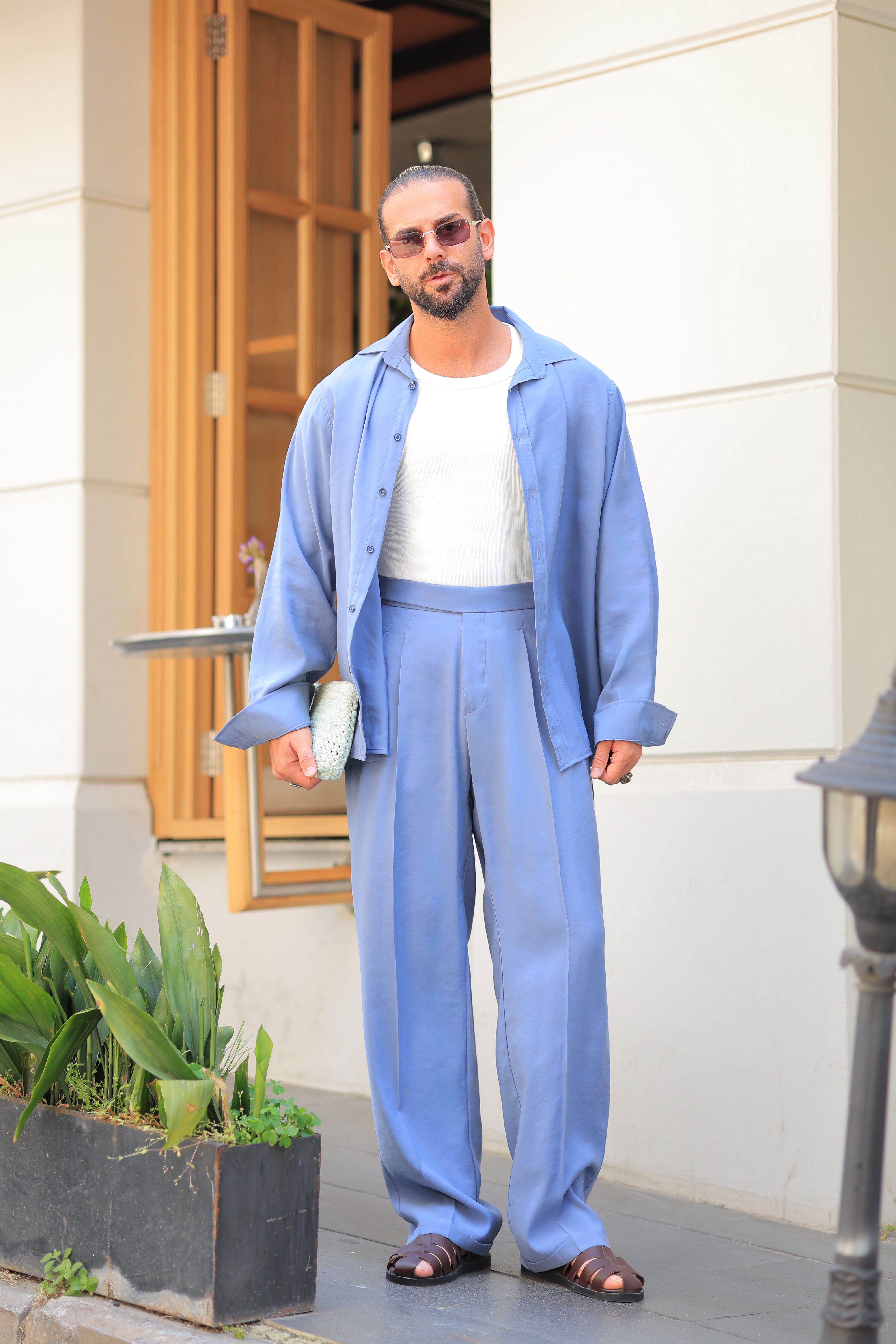 1. Kalite %70 Pamuk %30 Viskon İndigo Baggy Pantolon