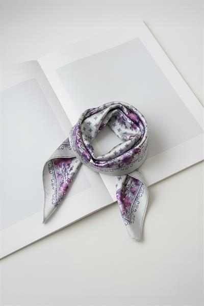 Turkuaz Desenli Fular