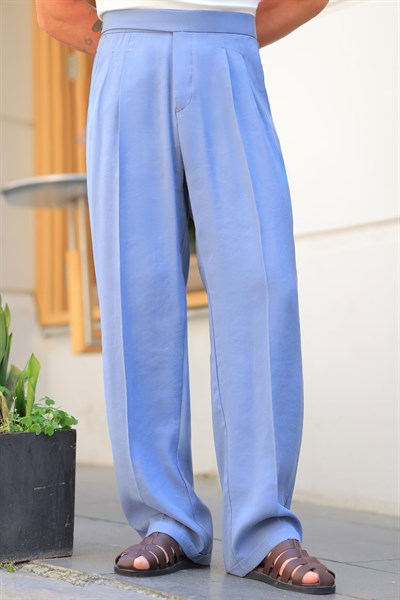 1. Kalite %70 Pamuk %30 Viskon İndigo Baggy Pantolon