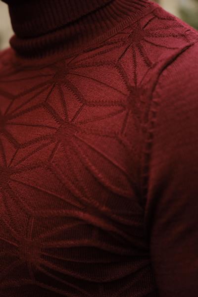 1. Kalite Bordo %100 Pamuk Trigon Dokuma Boğazlı Triko