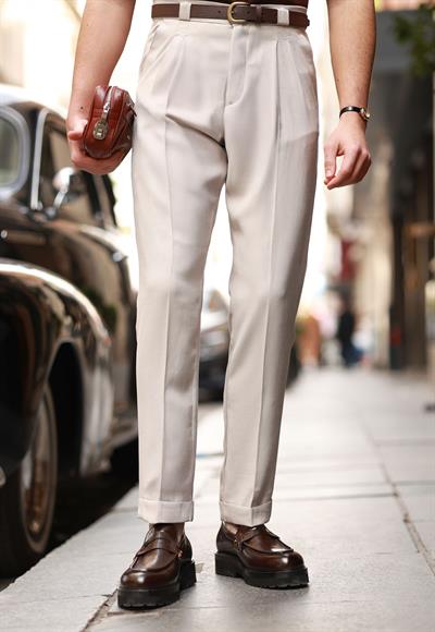 Premium Kalite Bej Oversize %100 Pamuk Tensel Takım