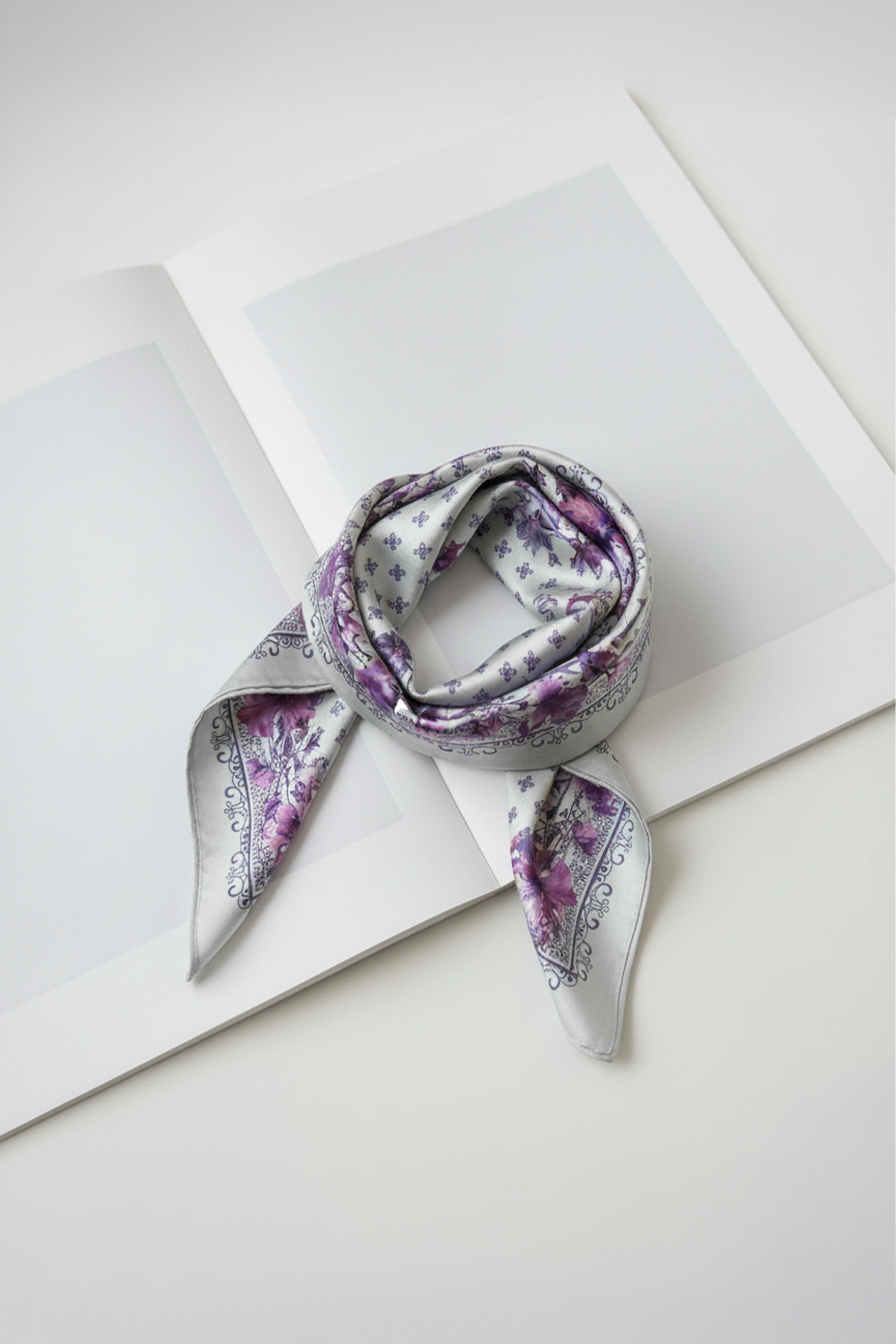 Turkuaz Desenli Fular