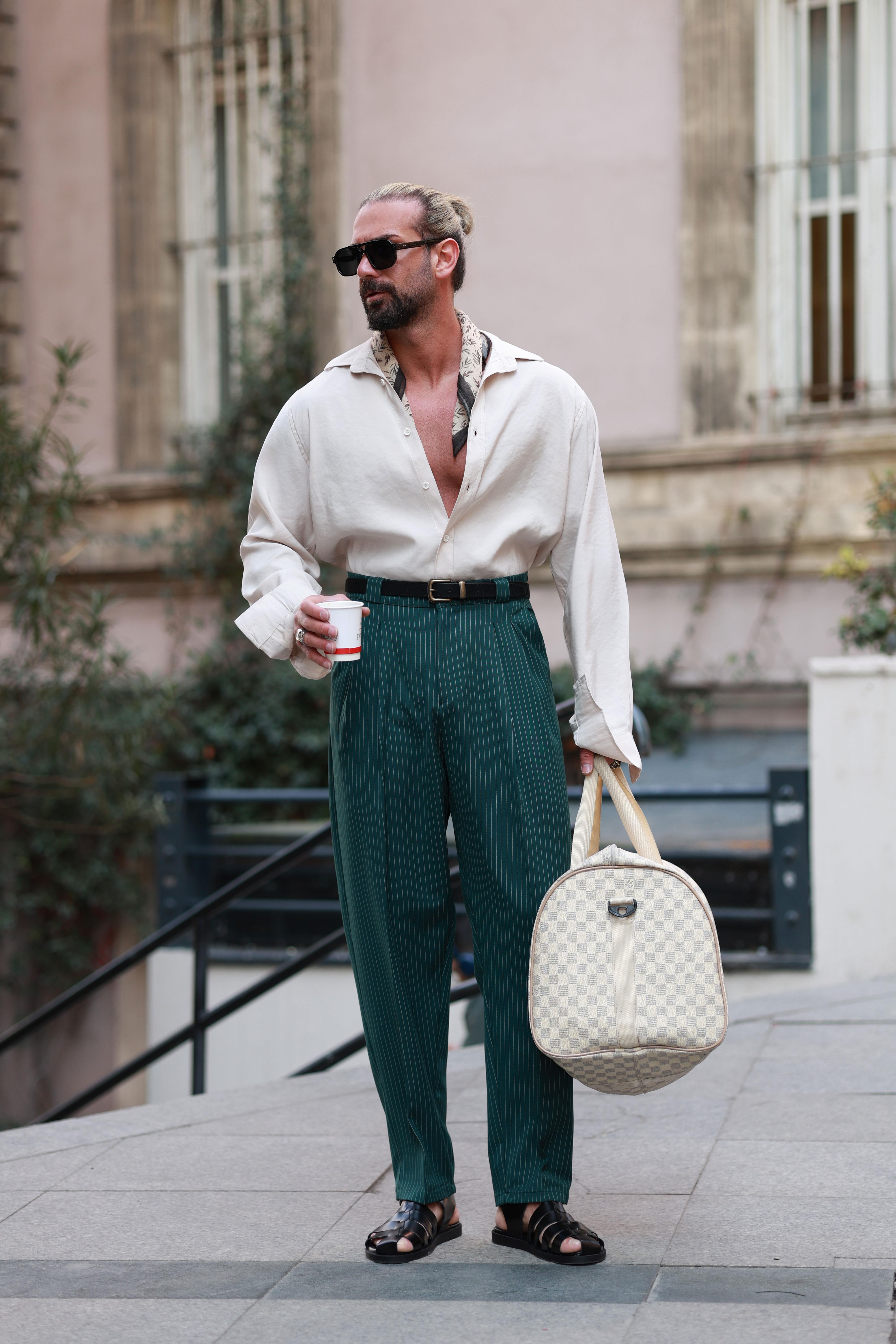 Old Money Çizgi Detay Yazlık Kombin Seti