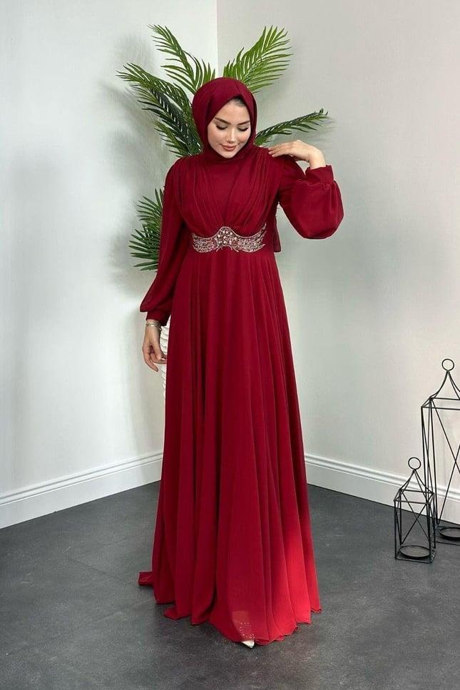 Hadise Abiye Bordo