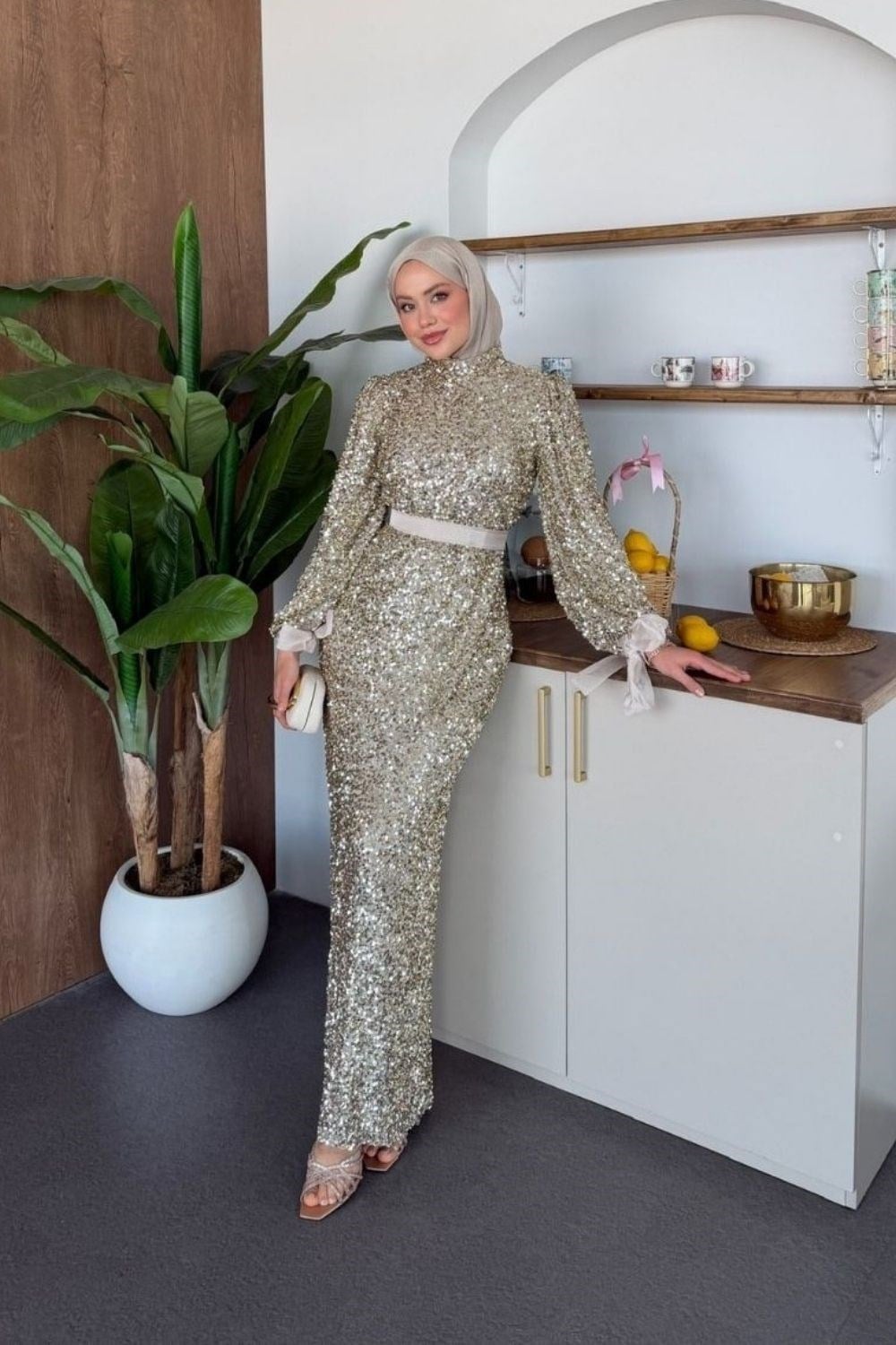 Lumina Payet Abiye Bej