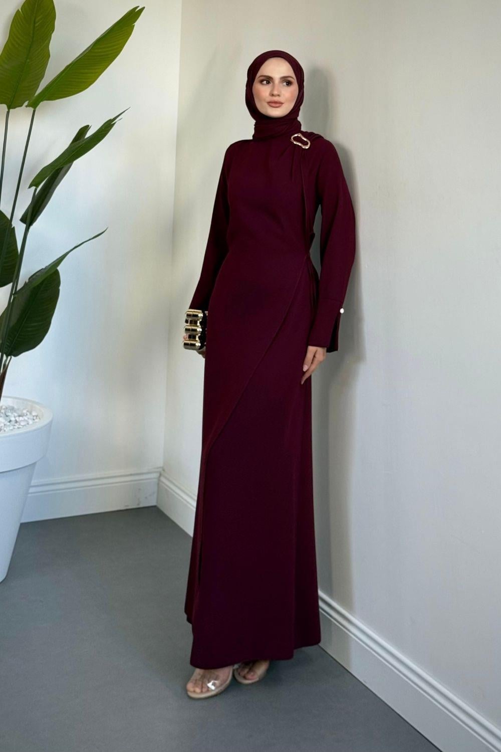 Fırat Elbise Bordo