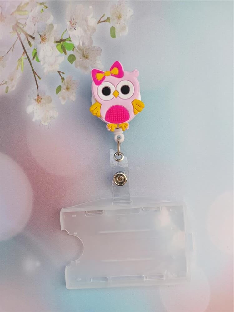 Baykuş Silikon Yoyo Yaka Kartlığı Yatay Dikey Kart Koruyucu
