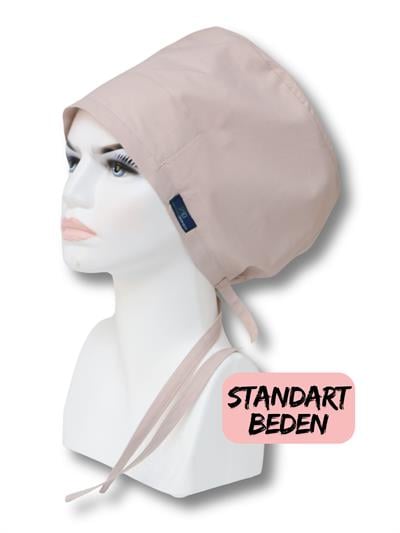Standart Beden Vizon Tek Renk Cerrahi Bone Doktor Hemşire Sağlıkçı Hastane Bonesi
