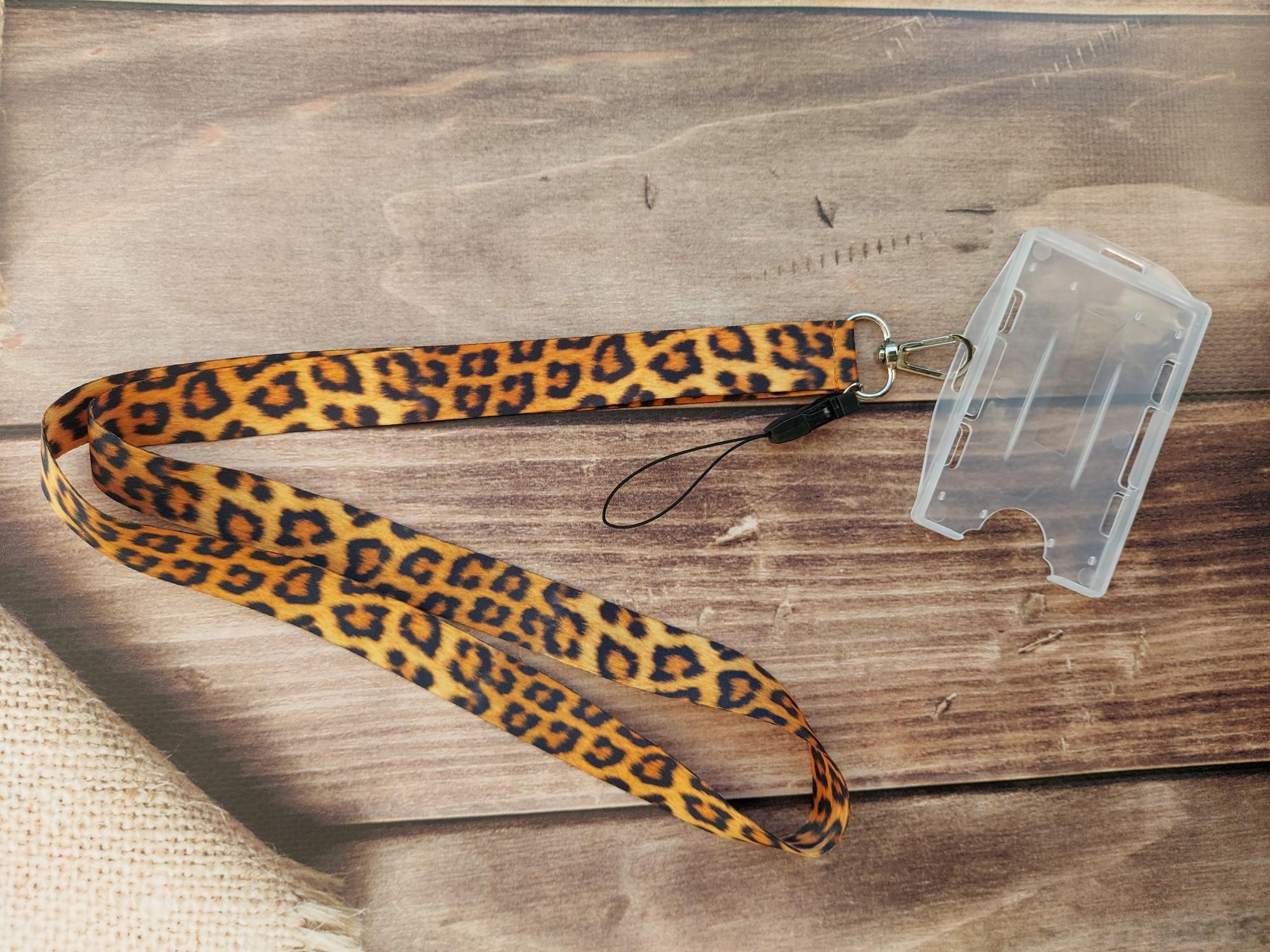 Leopar Kart Askısı Yaka Kartı Boyun Askı Ipi Telefon Askısı