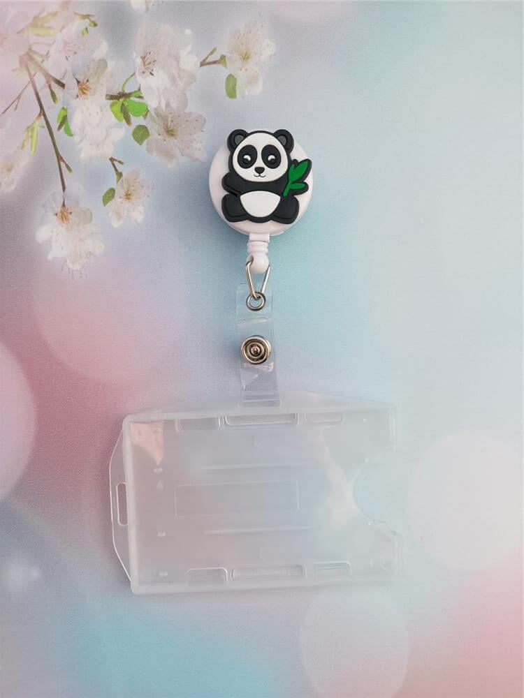 Panda Silikon Yoyo Yaka Kartlığı Yatay Dikey Kart Koruyucu