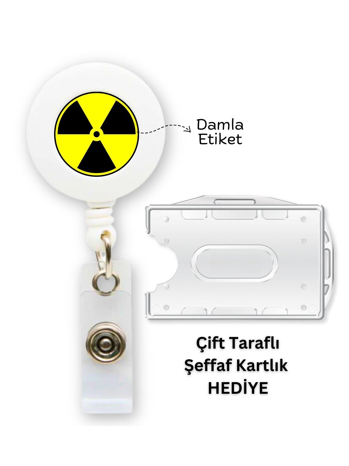 Radyoloji Damla Etiket Yoyo Yaka Kartlığı Yatay Dikey Kart Koruyucu