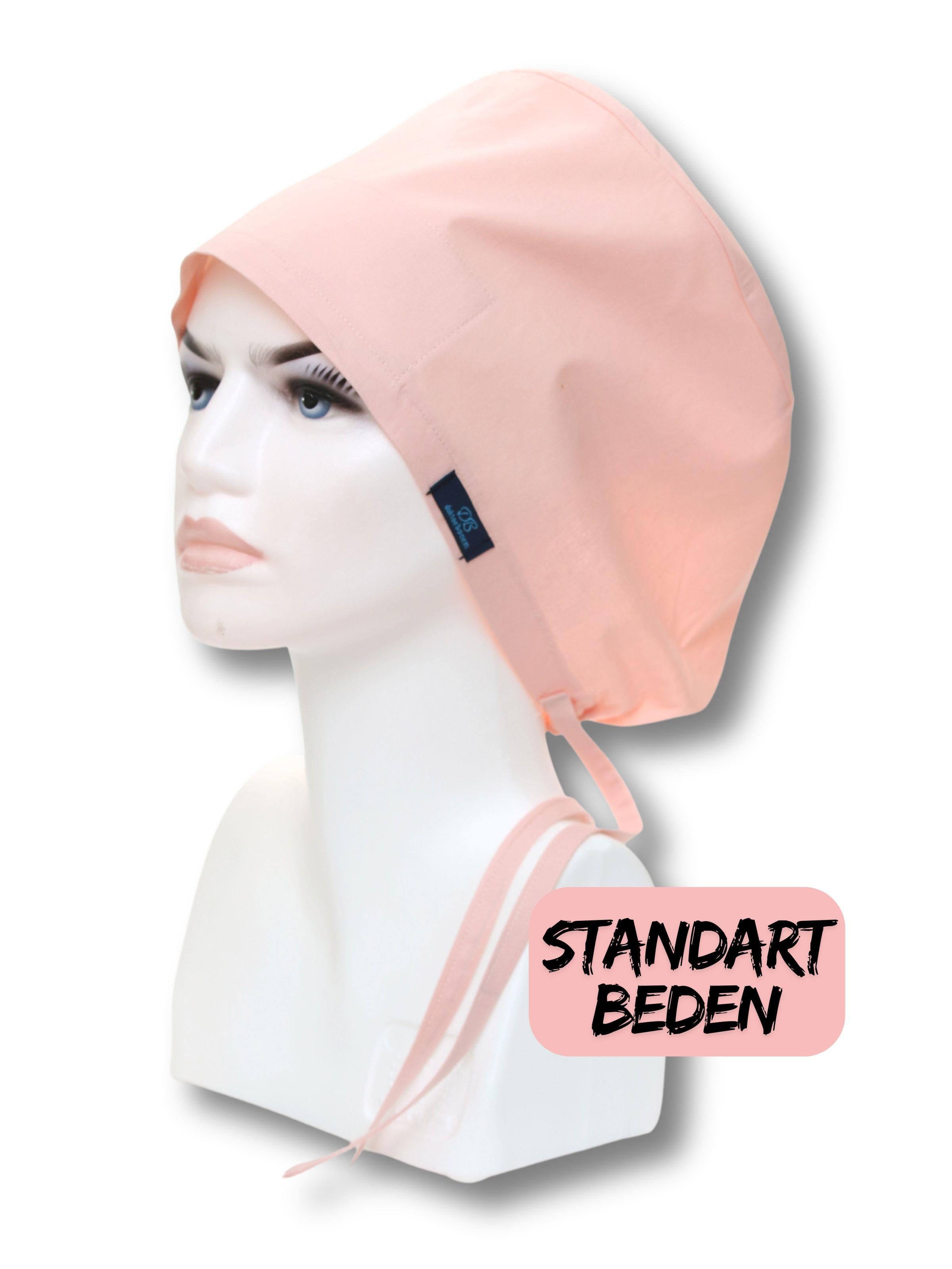 Standart Beden Pudra Tek Renk Cerrahi Bone Doktor Hemşire Sağlıkçı Hastane Aşçı Bonesi