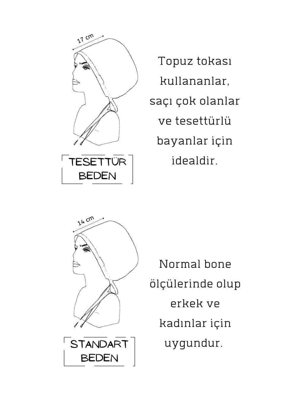 Standart Siyah Kurukafa Desenli Cerrahi Bone Doktor Hemşire Sağlıkçı Bonesi