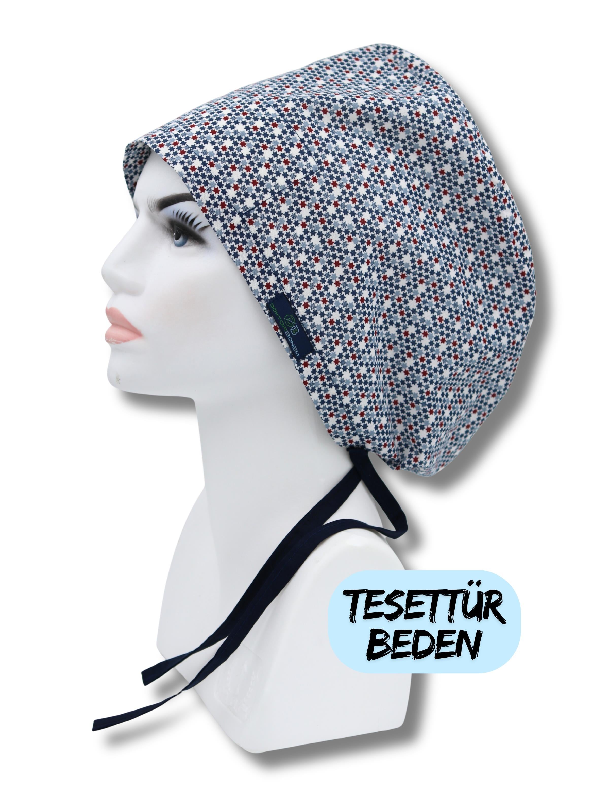 Tesettür Beden Minik Yıldızlar Cerrahi Bone Doktor Hemşire Sağlıkçı Hastane Bonesi