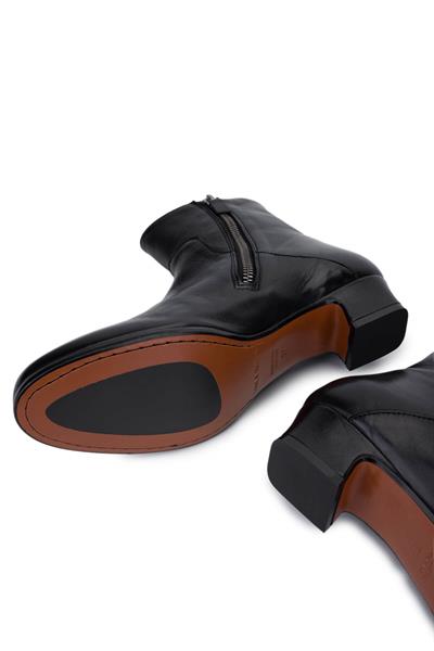 Alexander Hotto Kadın Hakiki Deri Siyah Bot